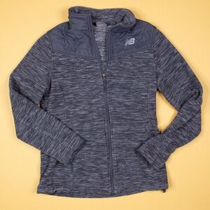New Balance Grey Fleece Zip Up Jacket Women's Size S